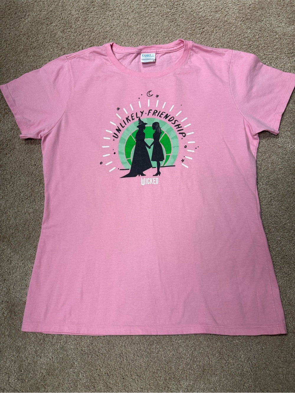 Like New Wicked 'Unlikely Friendship' Pink Tshirt